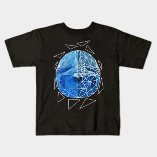 Geometric Dolphin Kids T-Shirt